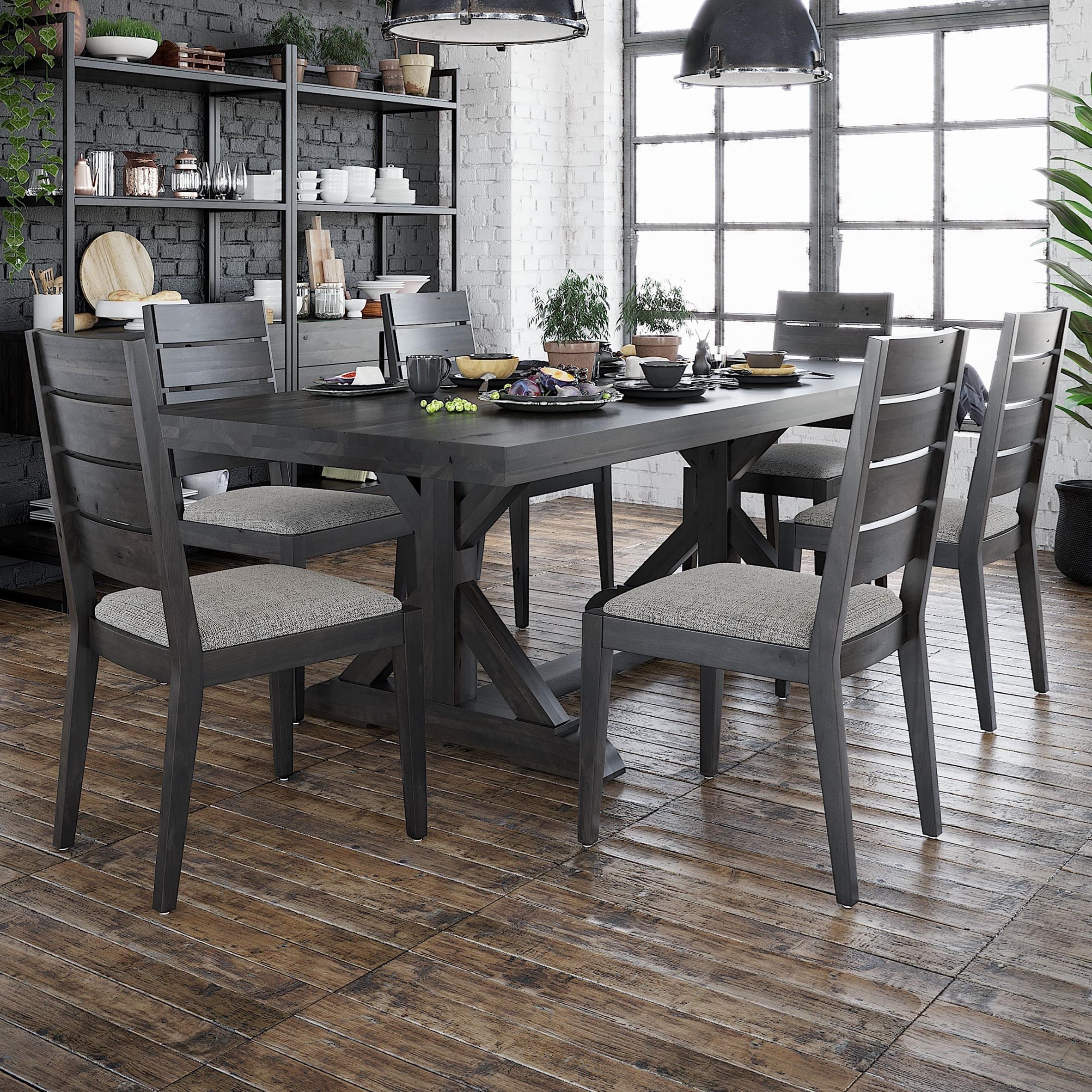 Canadel Loft Custom Dining TRE4280+BAS+6xCNN5148 Customizable